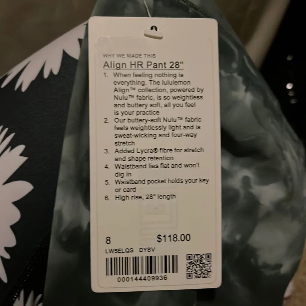 NWT Lululemon Align HR pant 28” - Picture 2 of 2